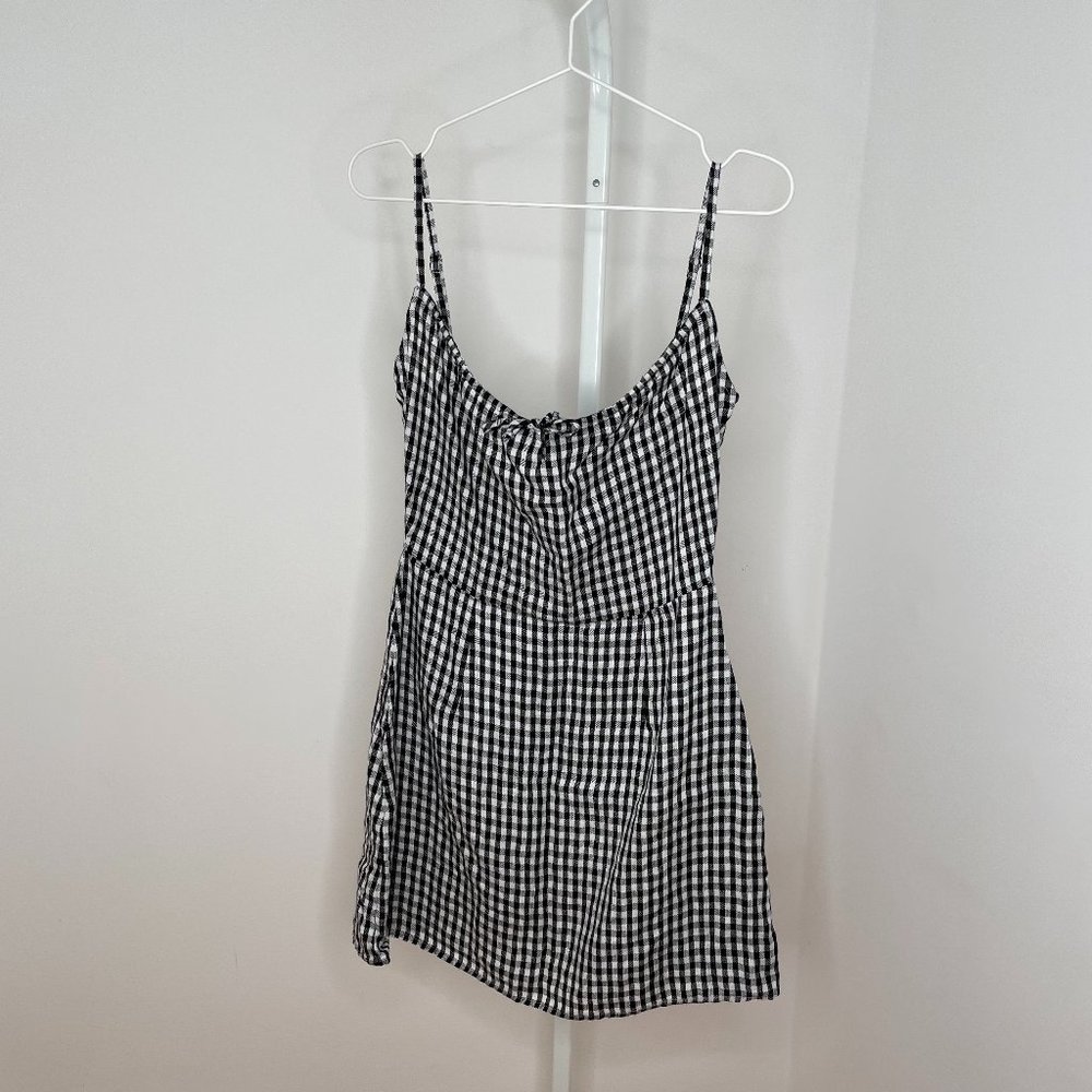 Reformation Linen Gingham Sundress